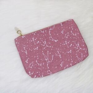 Dusty Rose Galaxy Cosmetic Bag Chakra Cosmetic Case Makeup Bag Ipsy